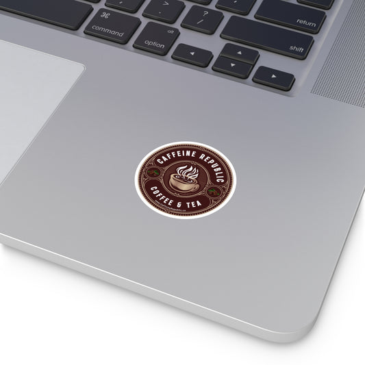 Caffeine Republic Round Stickers